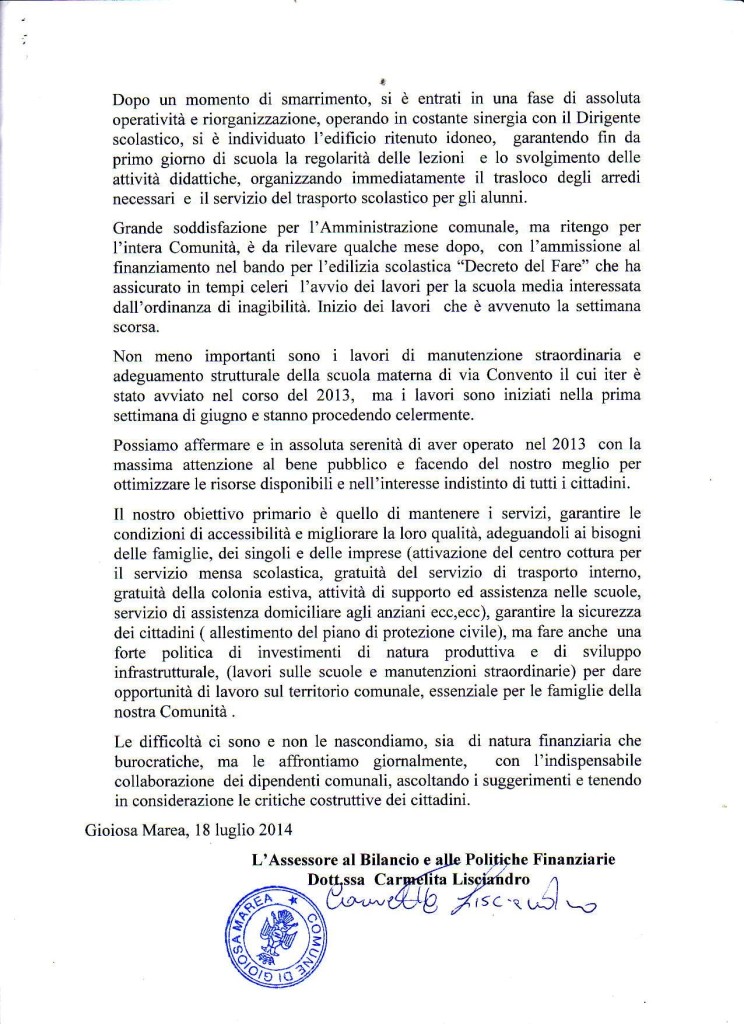 Relazione al bilancio 12