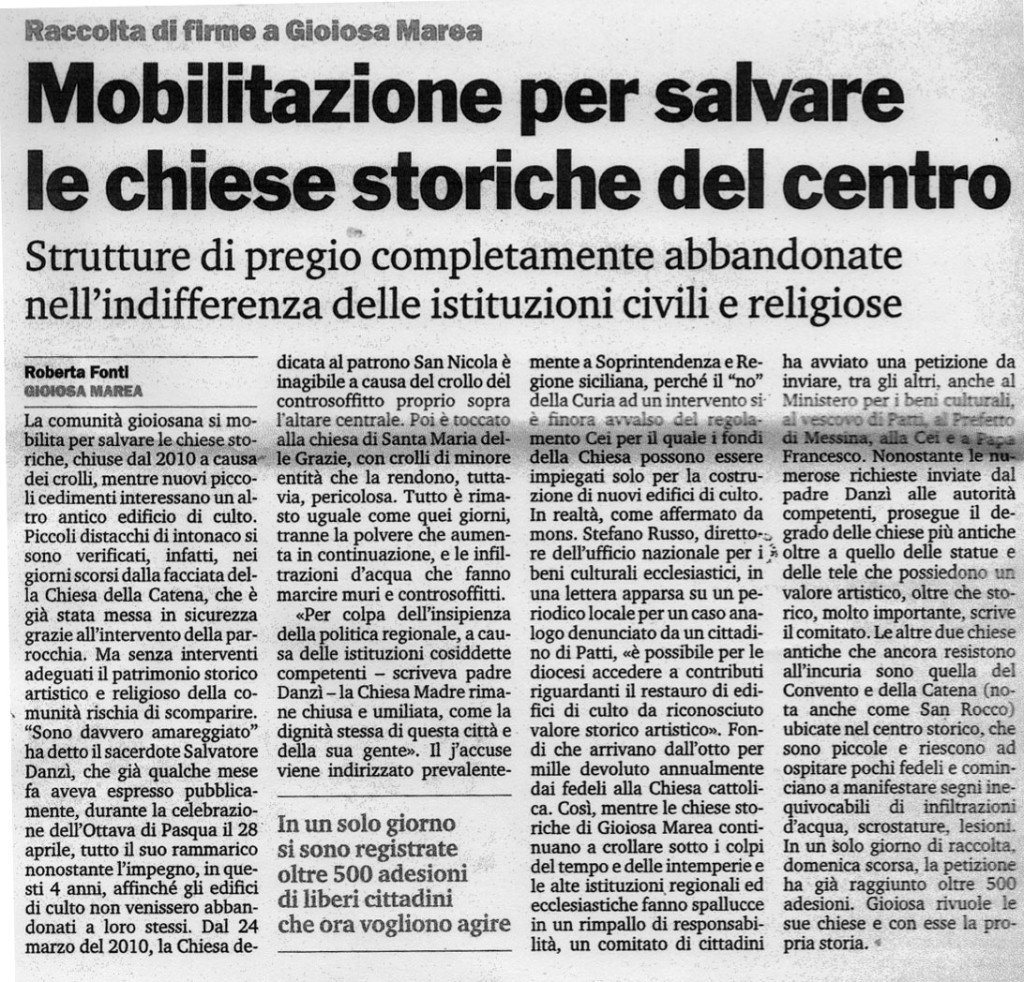 chiese gazzetta