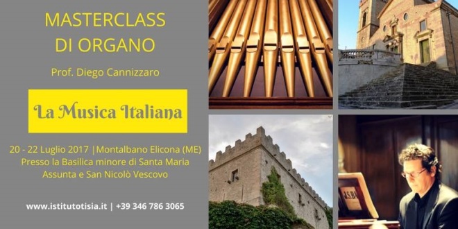 locandina masterclass di organo