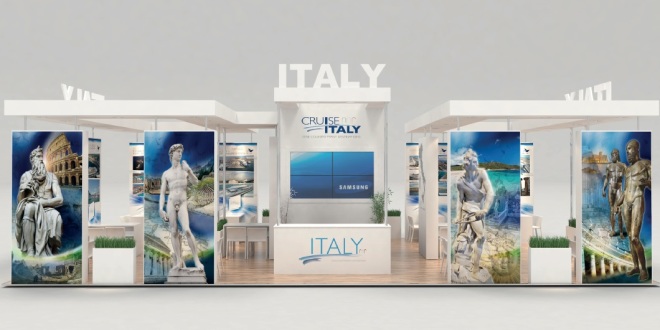 Stand dei porti italiani a Lisbona