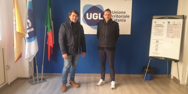 carmelo urzì, segretario regionale ugl salute e giuseppe catalano responsabile regionale ugl comparto emergenza 118