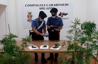 CC Milazzo sequestro stupefacente