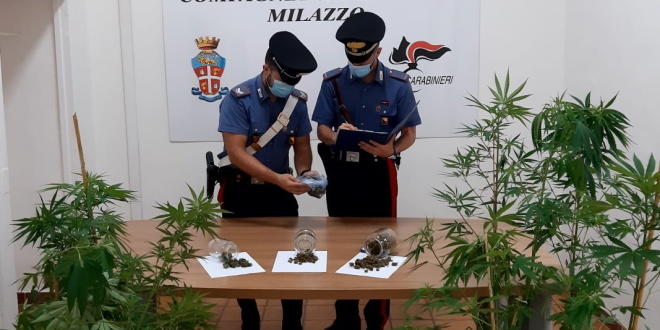 CC Milazzo sequestro stupefacente